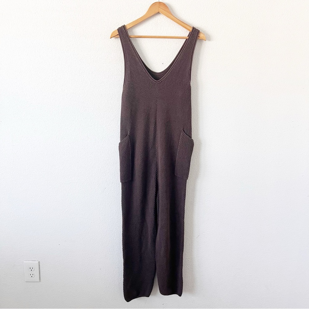 Free People Brown Textured Jumpsuit - Picture 8 of 9